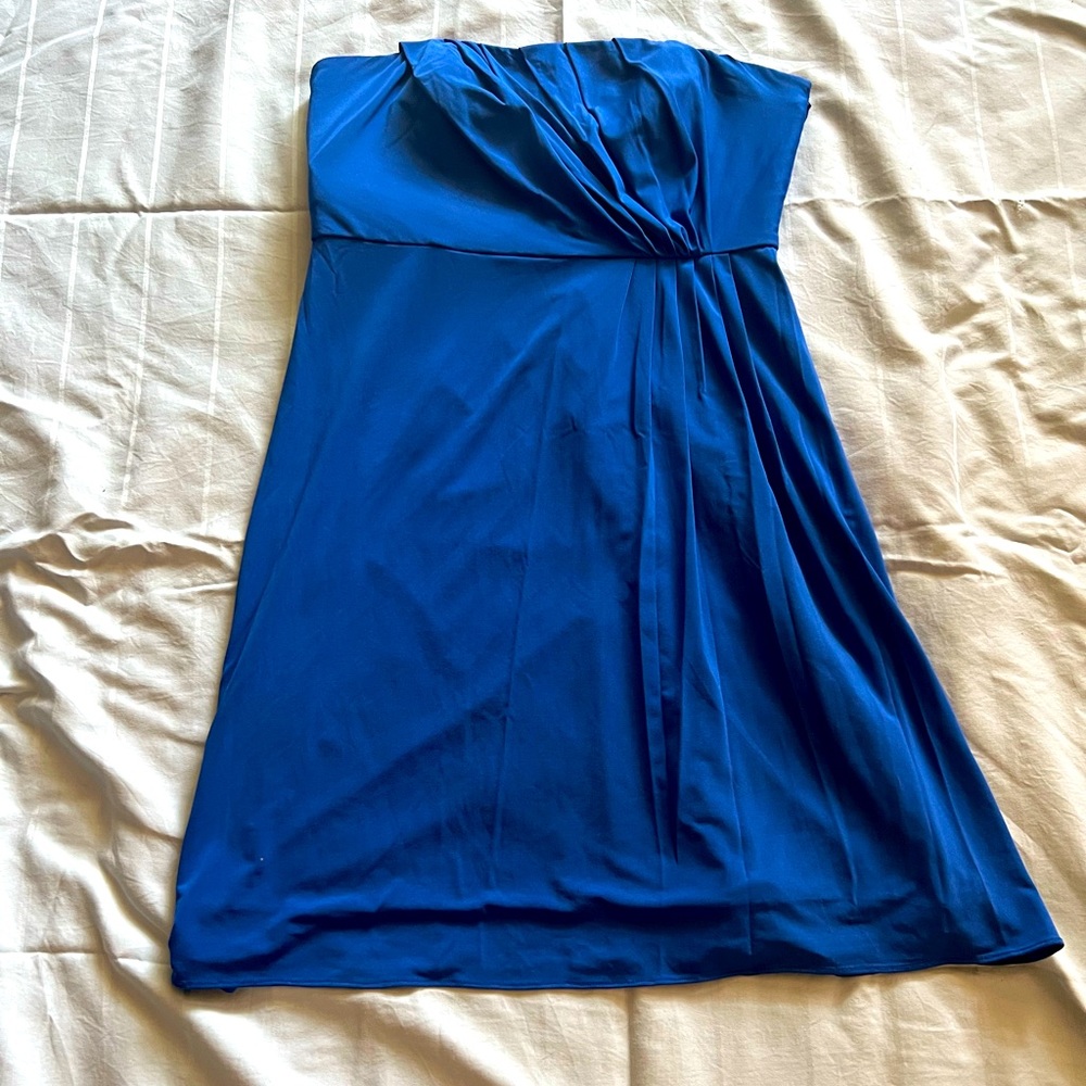 Gianni Bini Cobalt Blue Strapless Short Dress